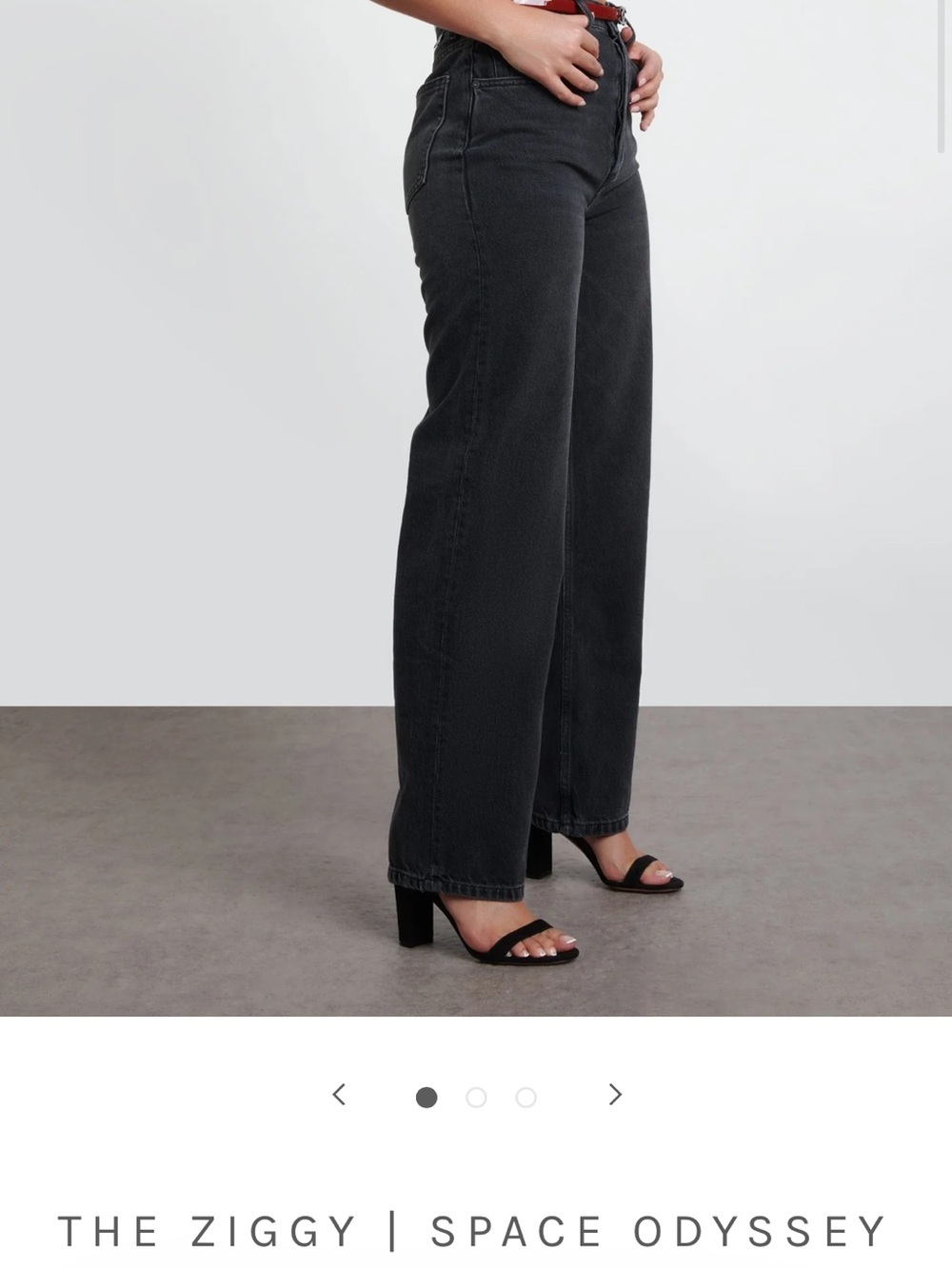 Boyish Ziggy Space Odyssey Wide-Leg Jeans - Black
